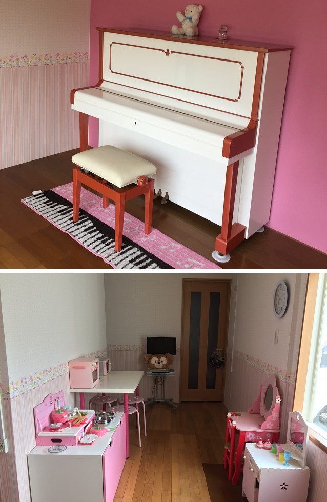 ピンクのピアノ部屋